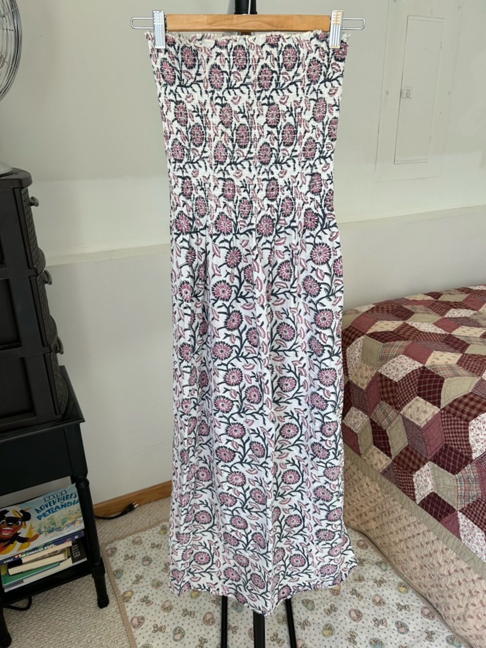 Holicow Floral Strapless Dress
